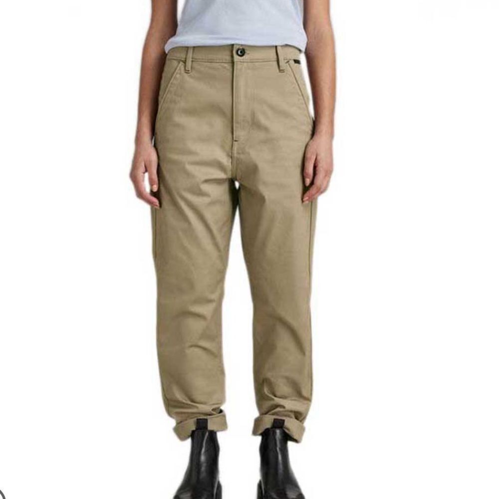 G-Star Raw Boyfriend Tapered Chino Pants Bracket Stretch Twill Dk Lever‎ 26 NWT